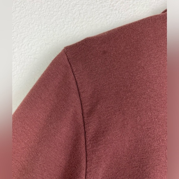 VTG Moda Int'l Women's Medium Chocolate Brown Dress Top Matching Set Knit Minima - Picture 9 of 15